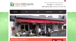 Desktop Screenshot of metropolegolfhotel.com