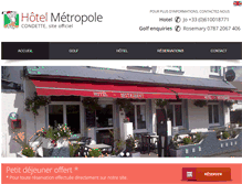 Tablet Screenshot of metropolegolfhotel.com